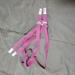 3/4 inch (2 cms) width Braces (suspenders). Oxblood